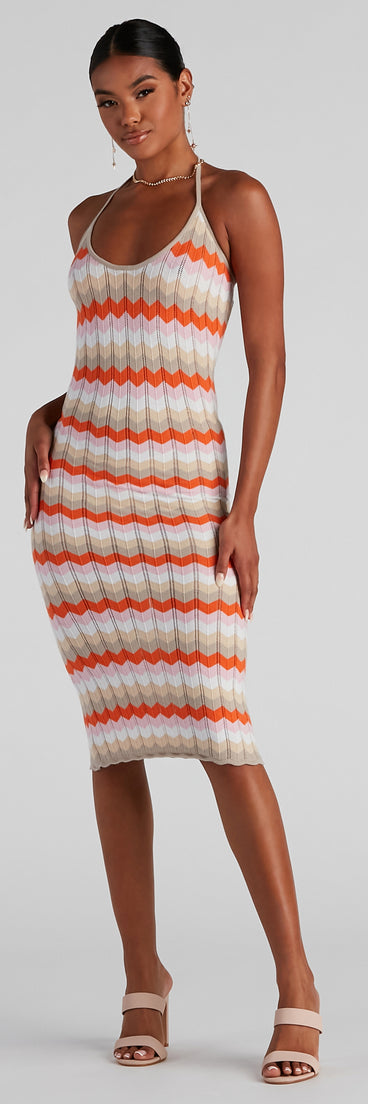 Summer Daze Halter Sweater Dress