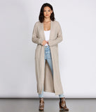 Cozy Textured Knit Duster for 2022 festival outfits, festival dress, outfits for raves, concert outfits, and/or club outfits