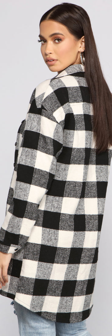 With fun and flirty details, Bet On It Oversized Plaid Shacket shows off your unique style for a trendy outfit for the summer season!