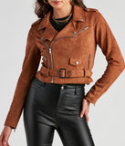 Stylishly Cinched Belted Moto Jacket helps create the best summer outfit for a look that slays at any event or occasion!