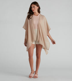 Breezy Chic Crochet Trim Kimono helps create the best summer outfit for a look that slays at any event or occasion!