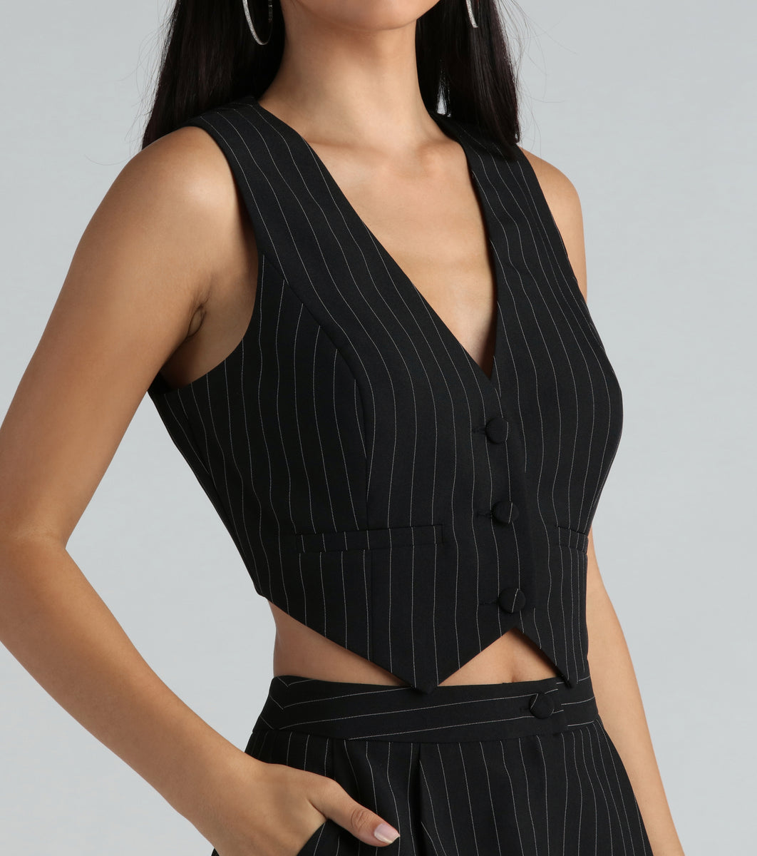 Pinstripes Vest main image 1