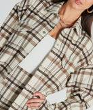 With fun and flirty details, the Paint The Town Plaid Flannel Shacket shows off your unique style for a trendy outfit for the spring or summer season!