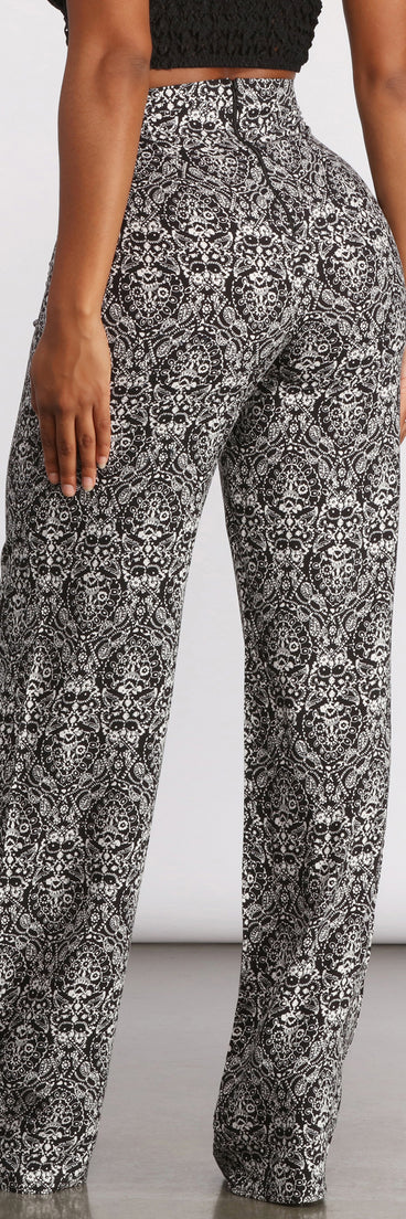 High Waist Bohemian Print Wide Leg Pants provides a stylish start to creating your best summer outfits of the season with on-trend details for 2023!