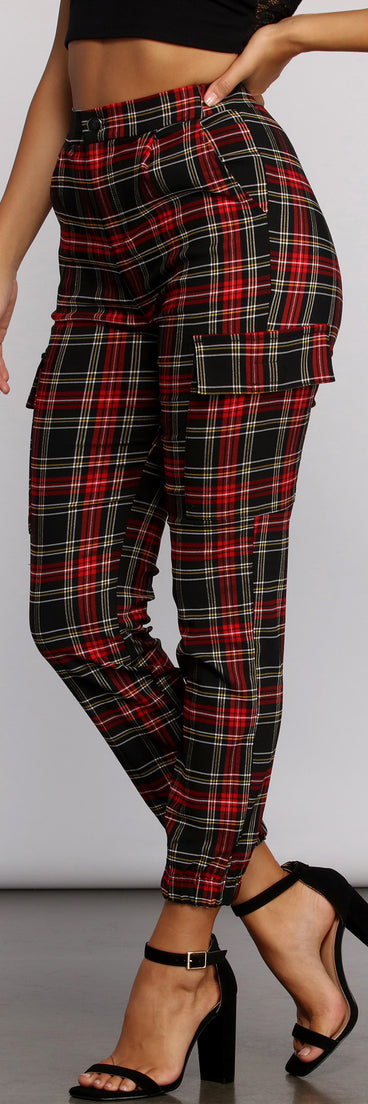 Perfectly Plaid High Waist Joggers for 2023 festival outfits, festival dress, outfits for raves, concert outfits, and/or club outfits