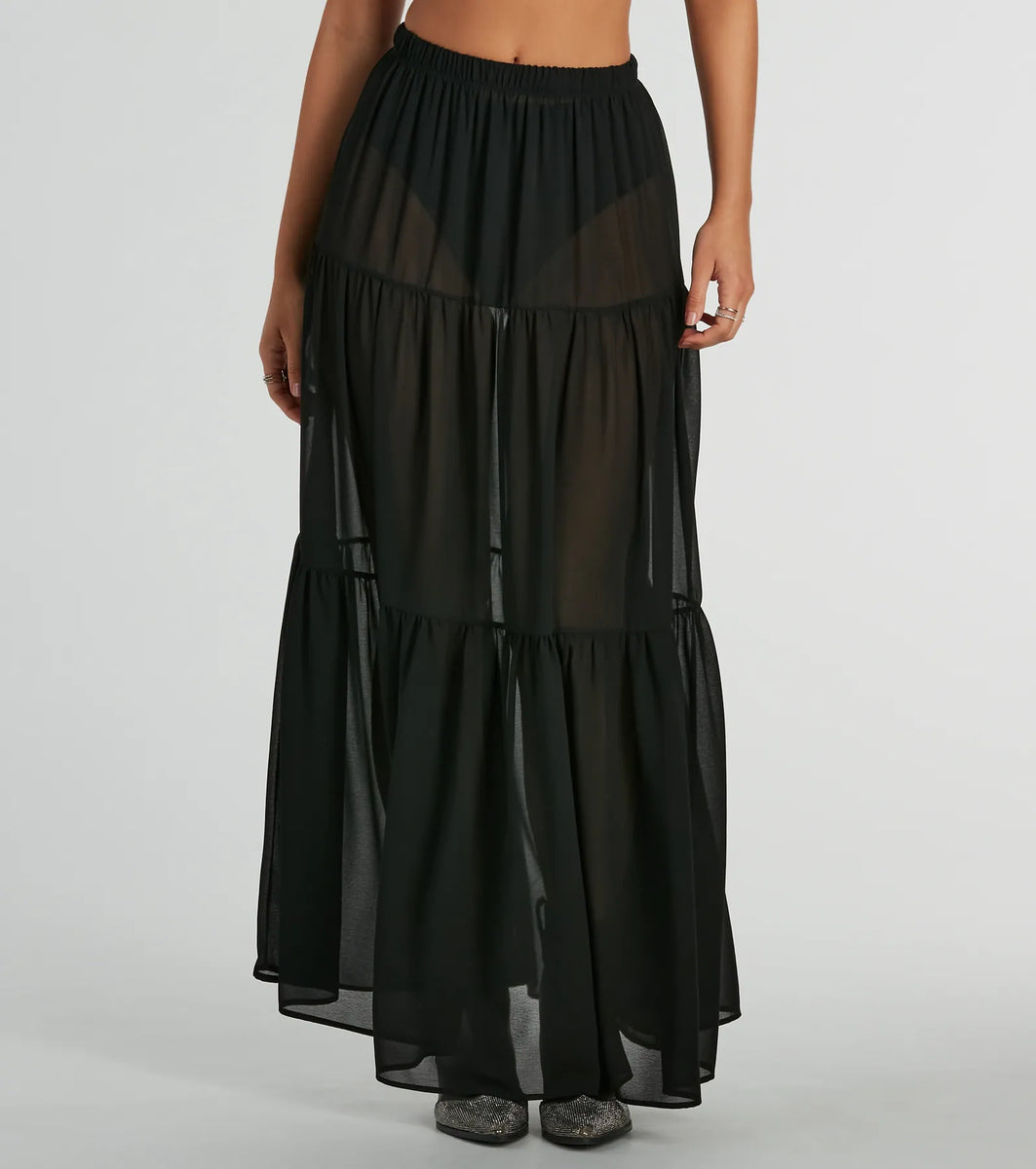 【THEAIRTOWN】tinkerbell chiffon skirt★追跡可 THEAIRTOWN】tinkerbell chiffon skirt☆追跡可