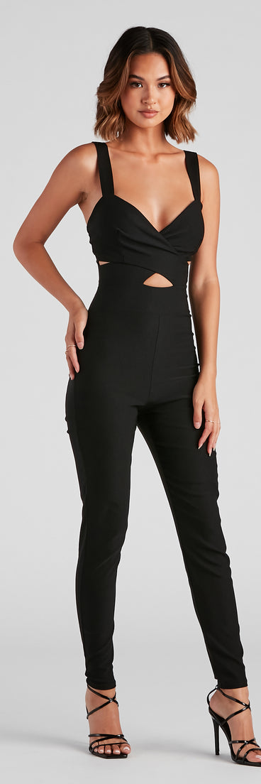 Absolute Bombshell Cross Front Catsuit provides a stylish start to creating your best summer outfits of the season with on-trend details for 2023!