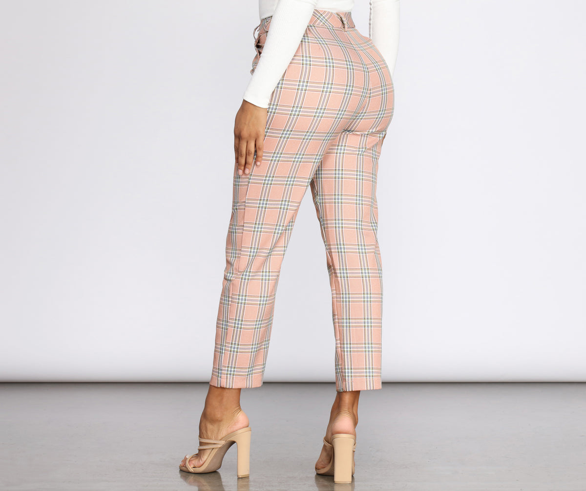 Berwick Plaid Crop Pants