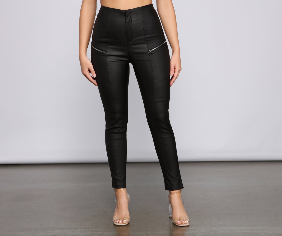 Women's Premium Ultra Premium Cowhide Leather Riding Pants #LP0711ZZK