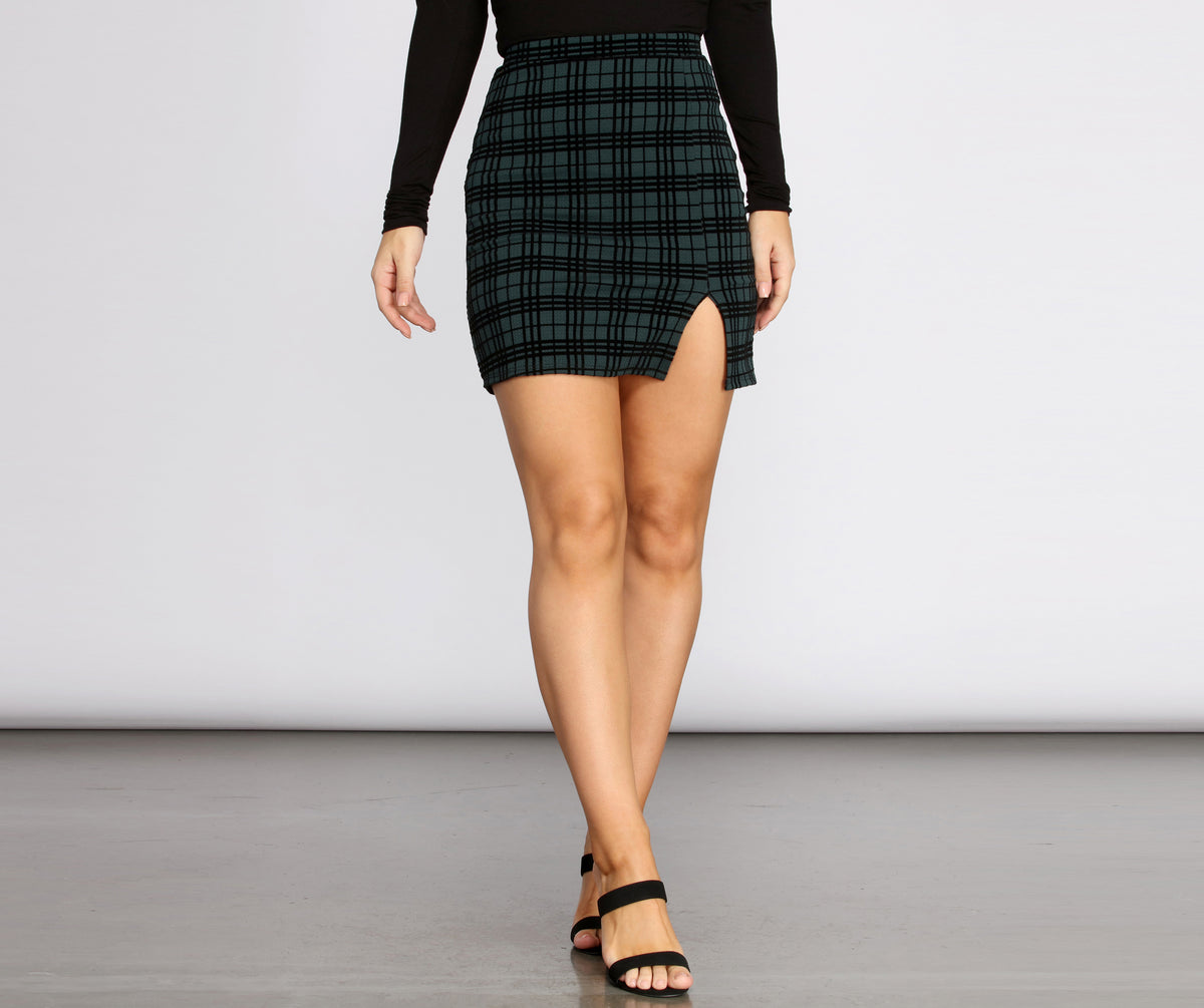Window Pane Mini Skirt | Windsor