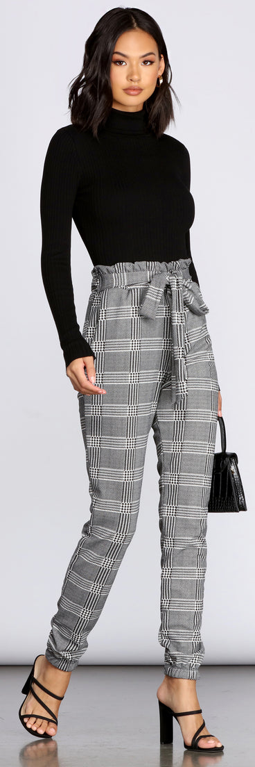 Keep It In Check Paper Bag Joggers for 2022 festival outfits, festival dress, outfits for raves, concert outfits, and/or club outfits