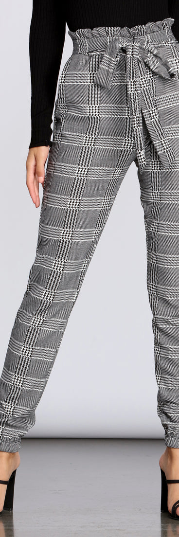 Keep It In Check Paper Bag Joggers for 2022 festival outfits, festival dress, outfits for raves, concert outfits, and/or club outfits