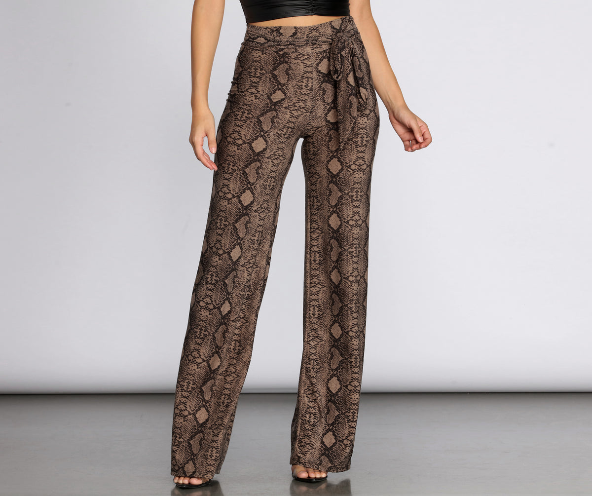 Sassy Stunner Snake Print Pants | Windsor