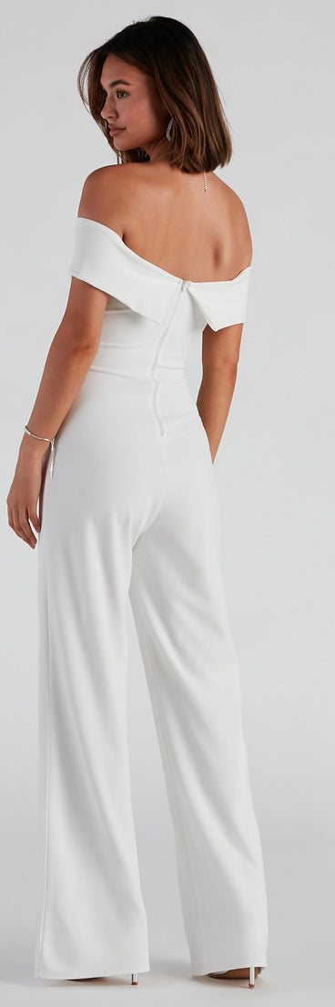 Elevated Style Off-The-Shoulder Jumpsuit provides a stylish start to creating your best summer outfits of the season with on-trend details for 2023!