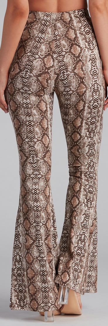 Snake Vibes Flare Pant provides a stylish start to creating your best summer outfits of the season with on-trend details for 2023!