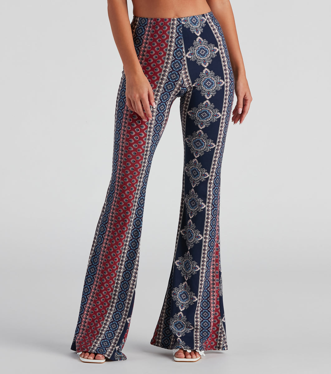 Boho Flare High Rise Pants | Windsor