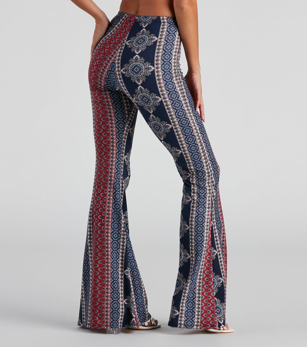 Boho Flare High Rise Pants Windsor