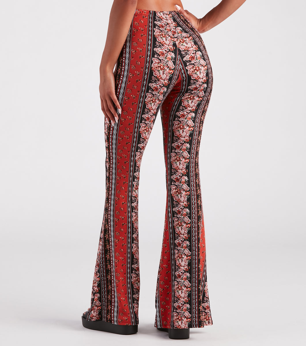 Fun And Free Boho High-Rise Flare Pants | Windsor