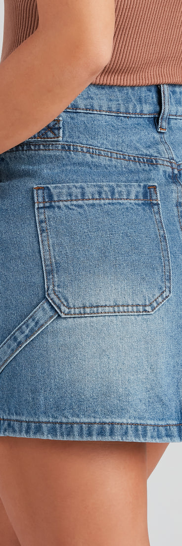 Good Day Buckle Detail Denim Skirt provides a stylish start to creating your best summer outfits of the season with on-trend details for 2023!