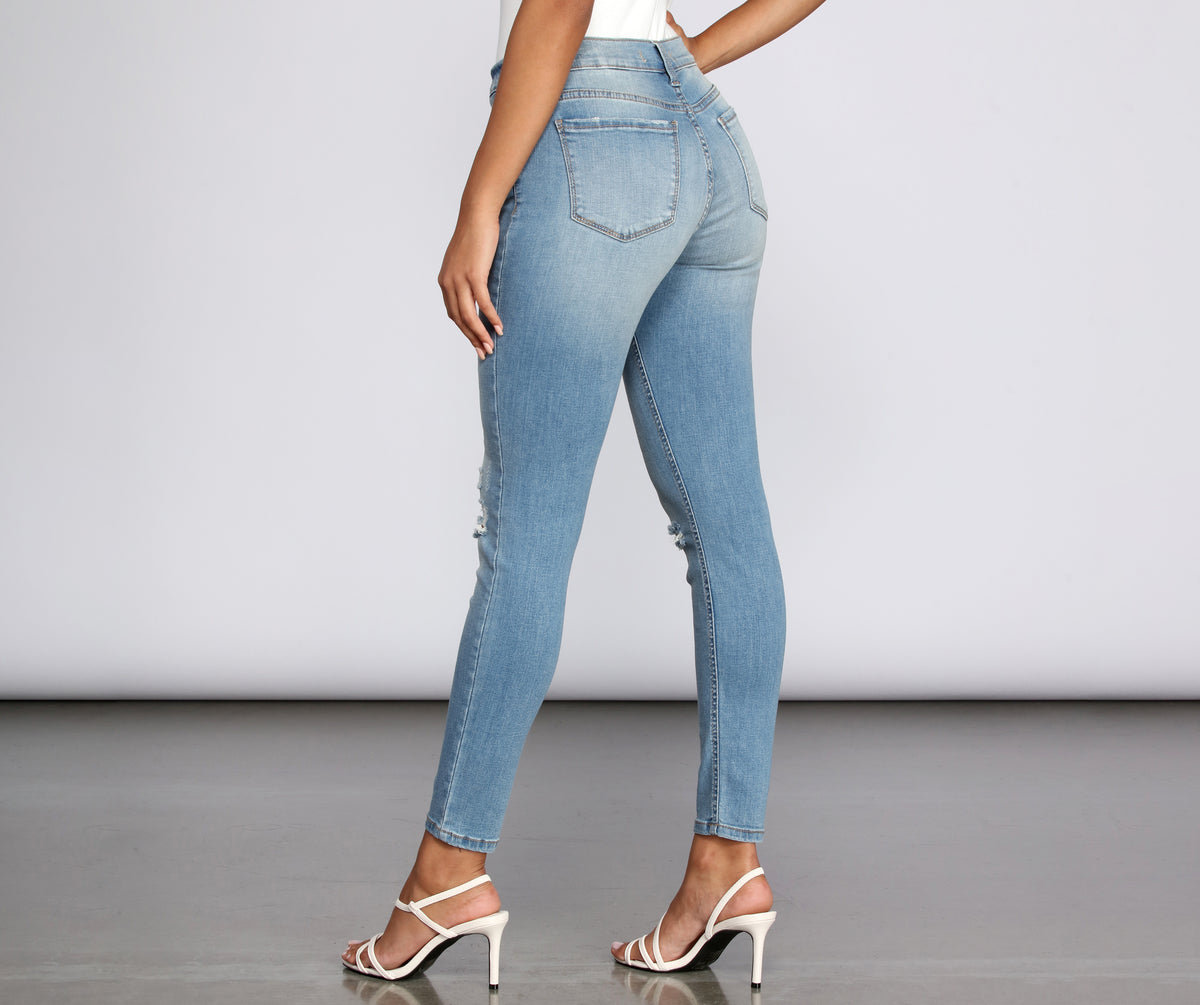 Jude Mid Rise Skinny Jeans