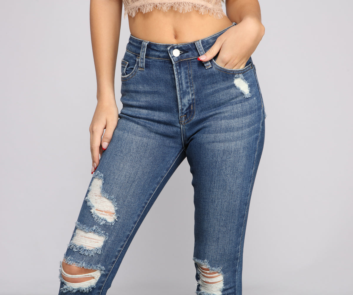 On the Rise Super High Waist Skinny Jeans | Windsor
