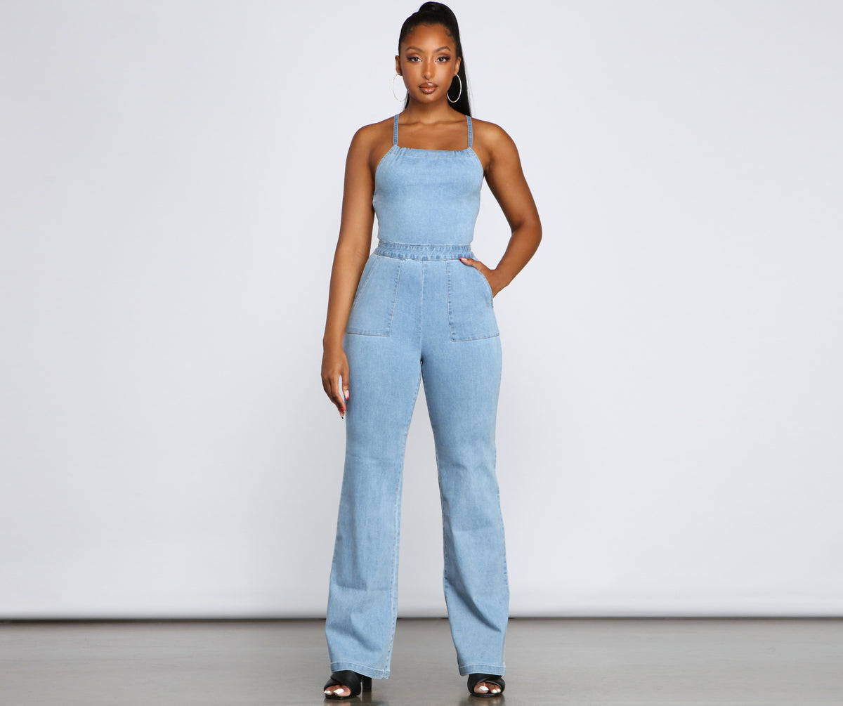 【andequal】ribbon shoulder combinaison ribbon shoulder combinaison – andequal