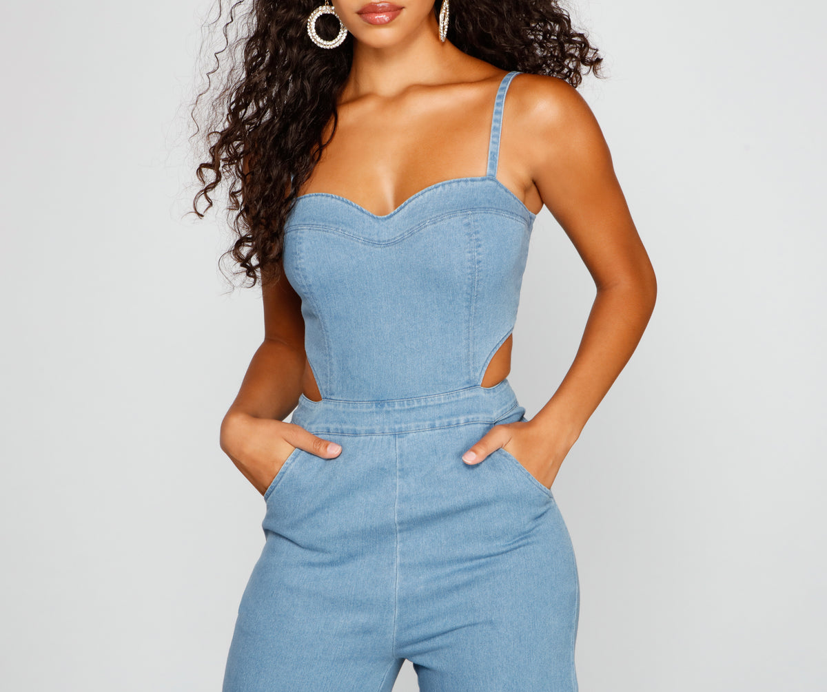 Style Icon Denim Jumpsuit | Windsor