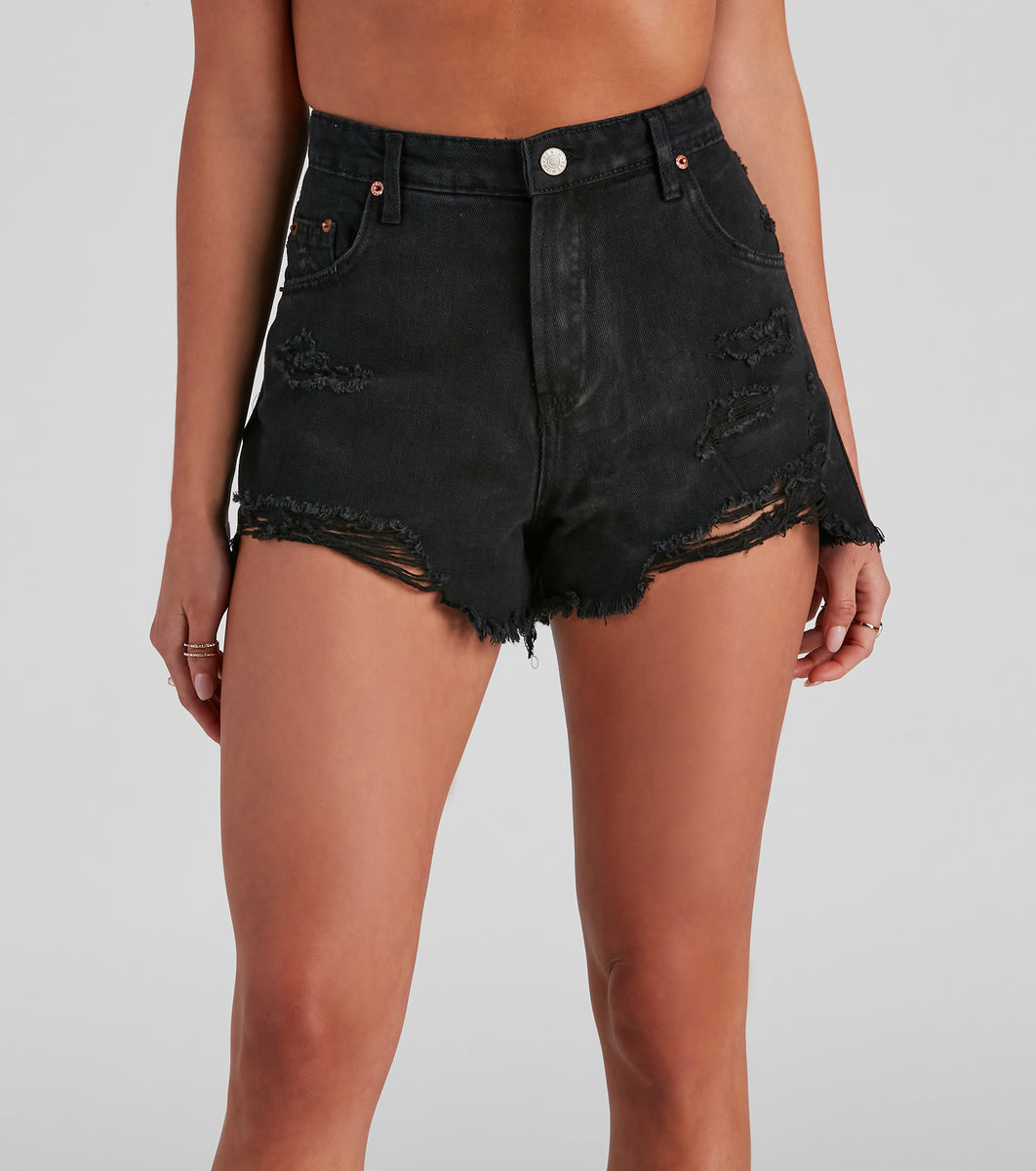 Trendy Distressed Cut-Off Denim Shorts | Windsor