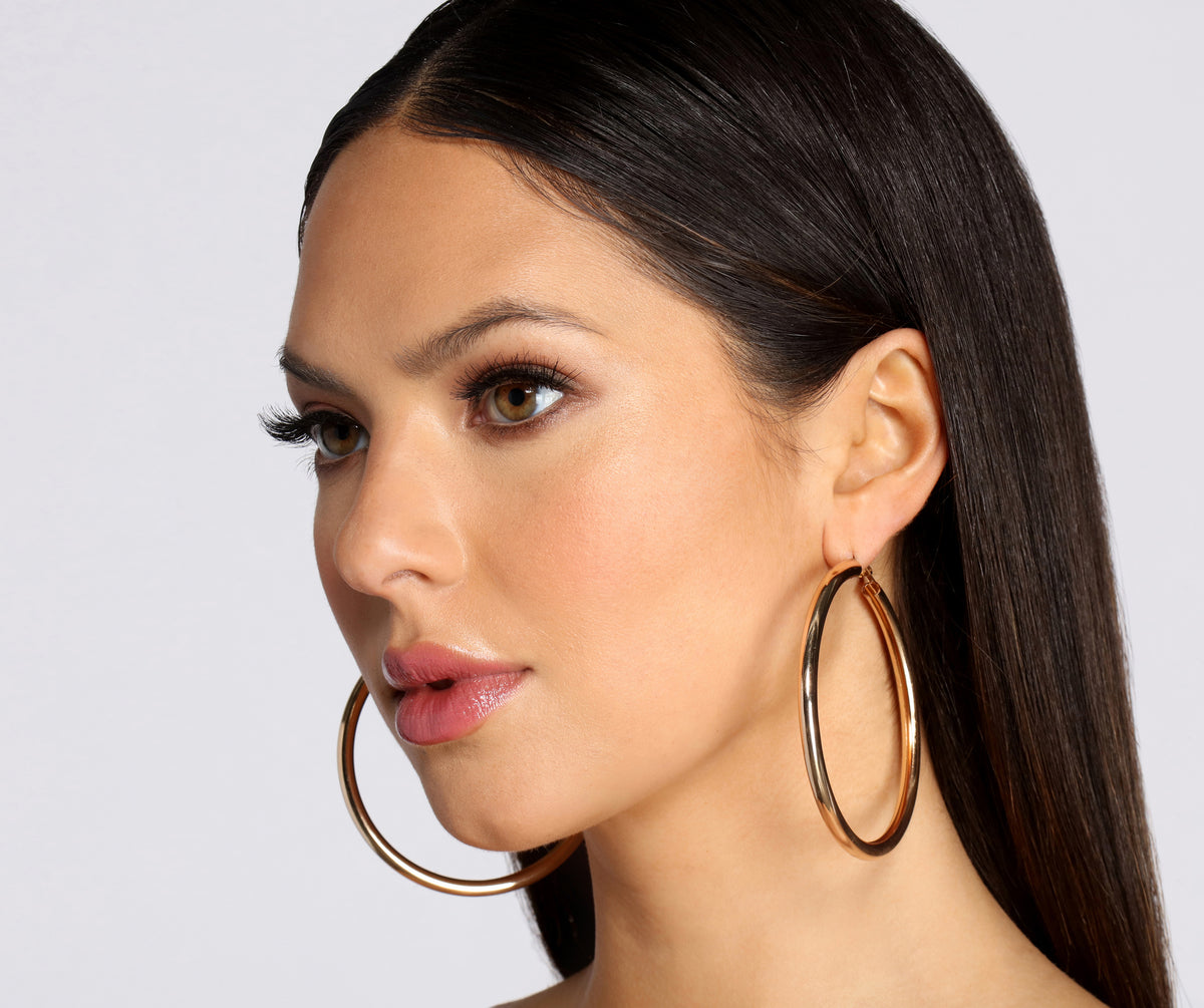 3 Pack Mixed Metal Tube Hoop Earrings | Windsor