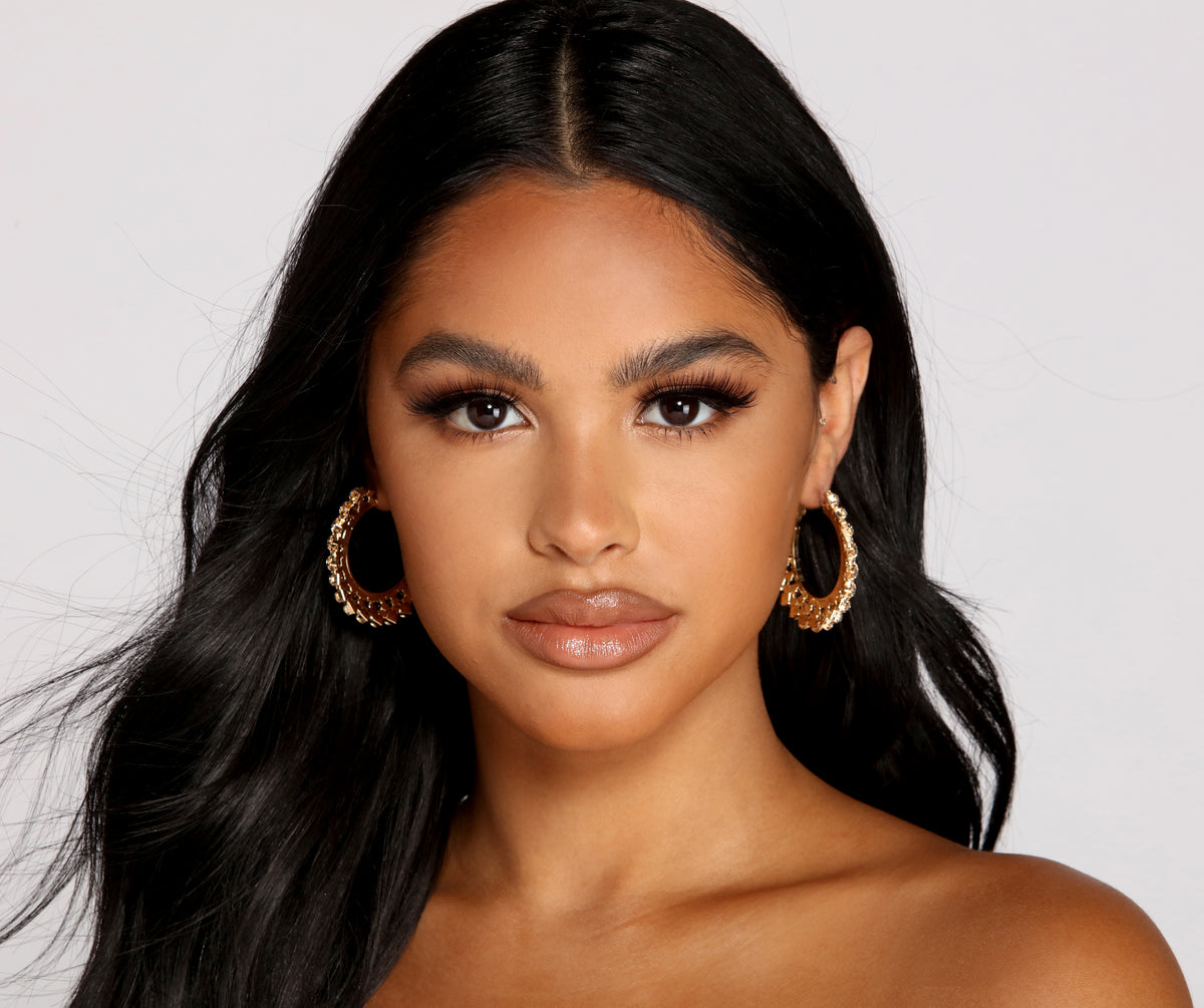 Encircled In Luxe Rhinestone Hoops | Windsor