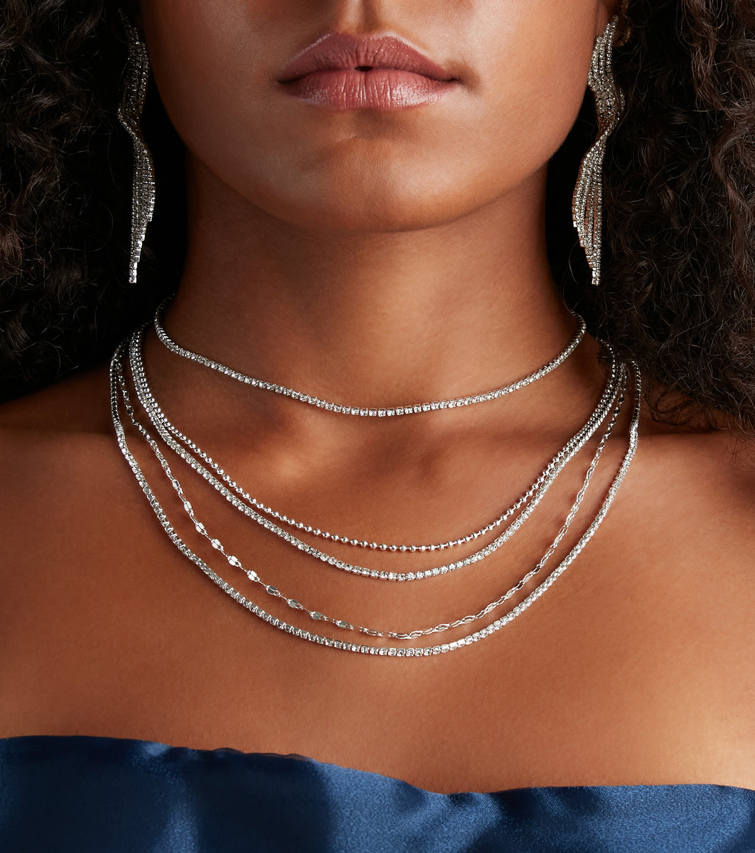 To Layered Be Necklace | Rhinestone Meant Set Windsor
