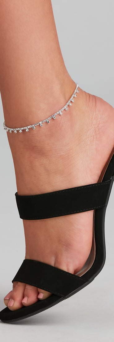 Elegant Effect Rhinestone Anklet