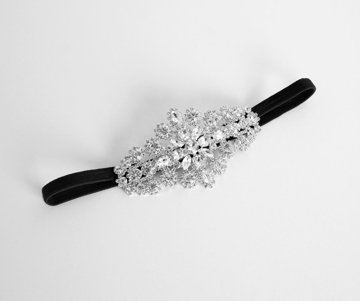 Everlasting Shine Rhinestone Embellished Headband & Windsor