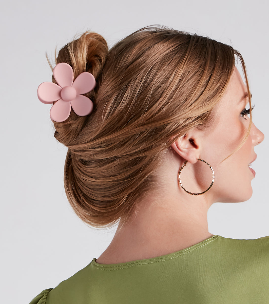 ATHE VANESSABRUNO★DOUBLE A HAIR CLIP 3color French Claw in Ajisai | Blue White Floral Hydrangea Acetate