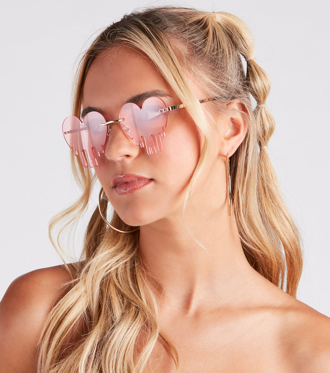 Major Heart Eyes Statement Sunglasses & Windsor