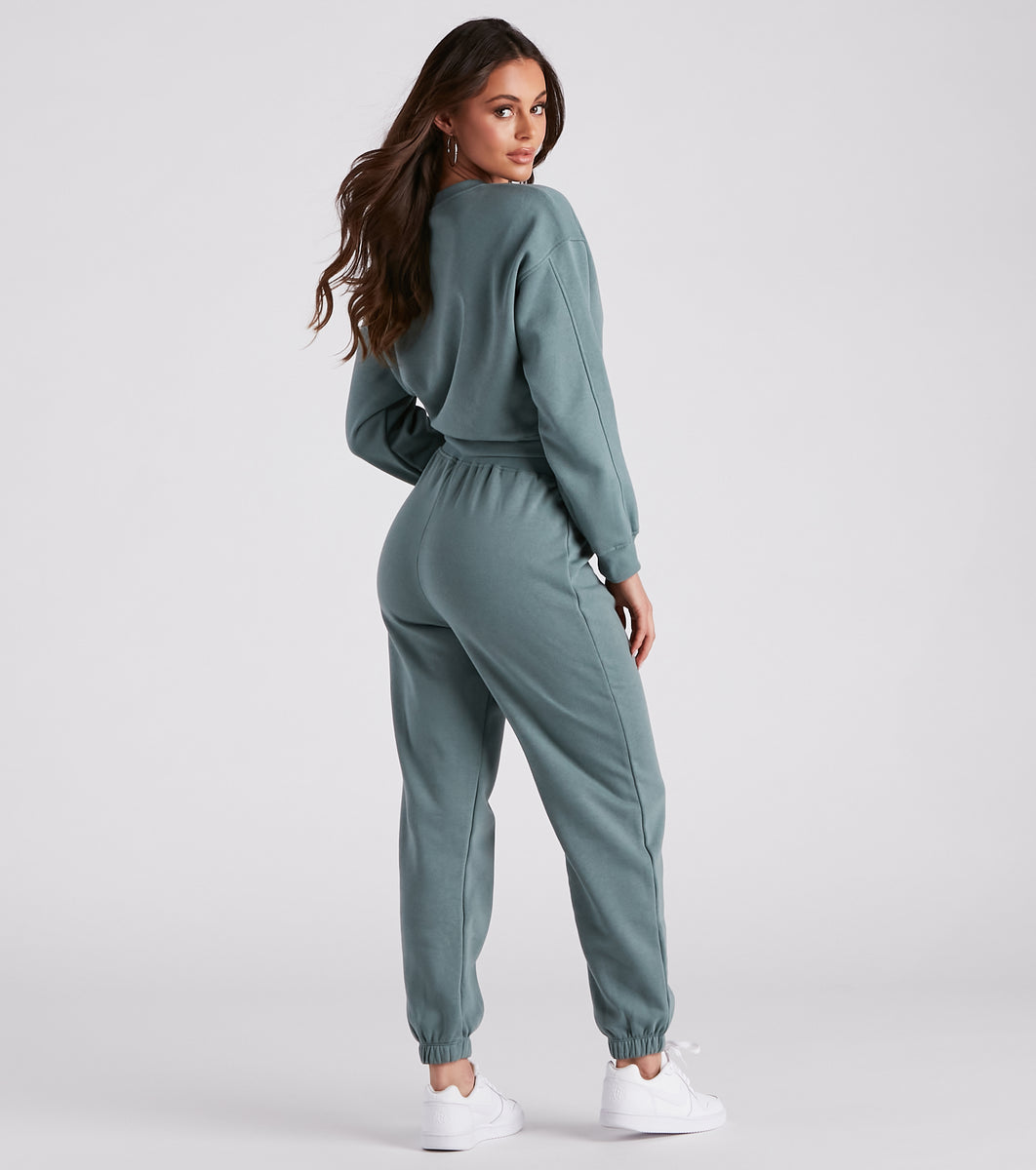 Chill -  Crop Top Spandex Pant Set main image 1