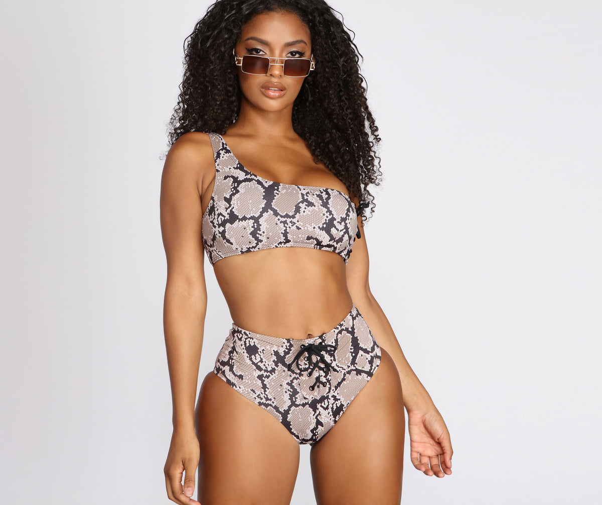 Viper Vixen One Shoulder Swim Top | Windsor