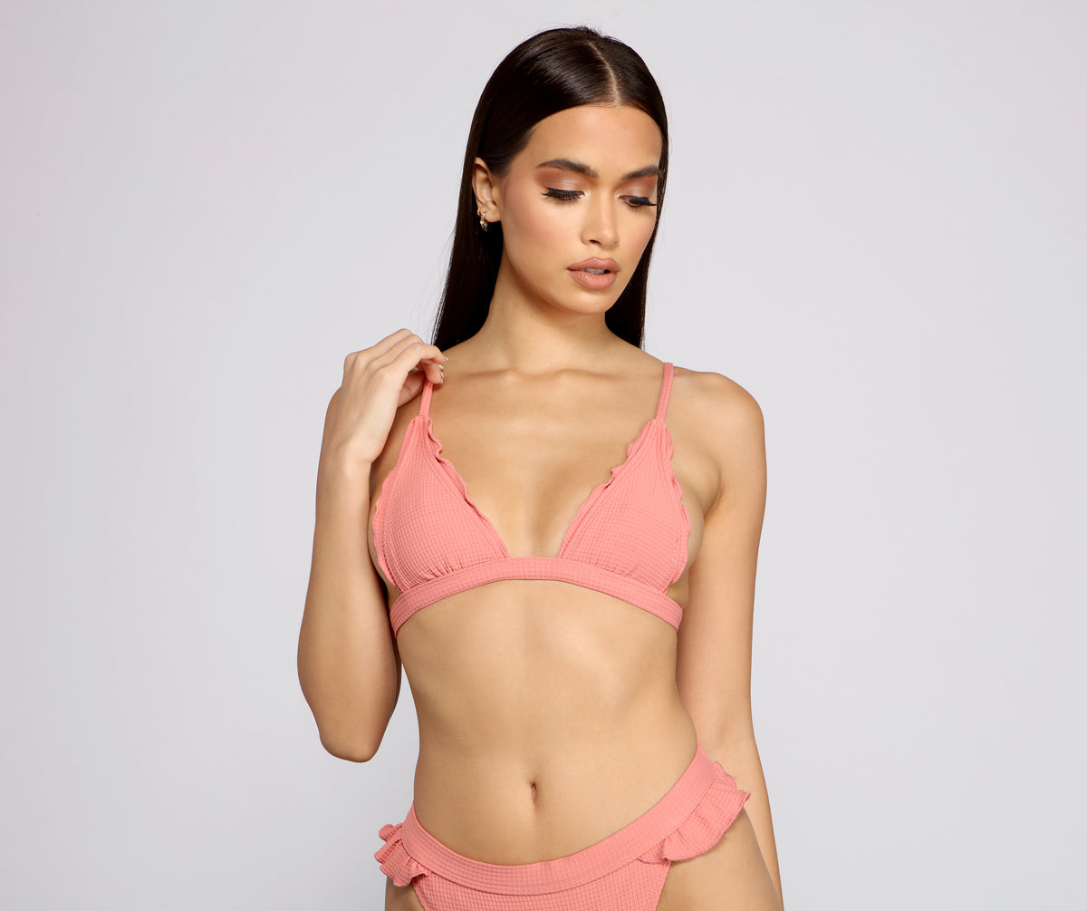 Flirty Ruffled Bikini Top & Windsor