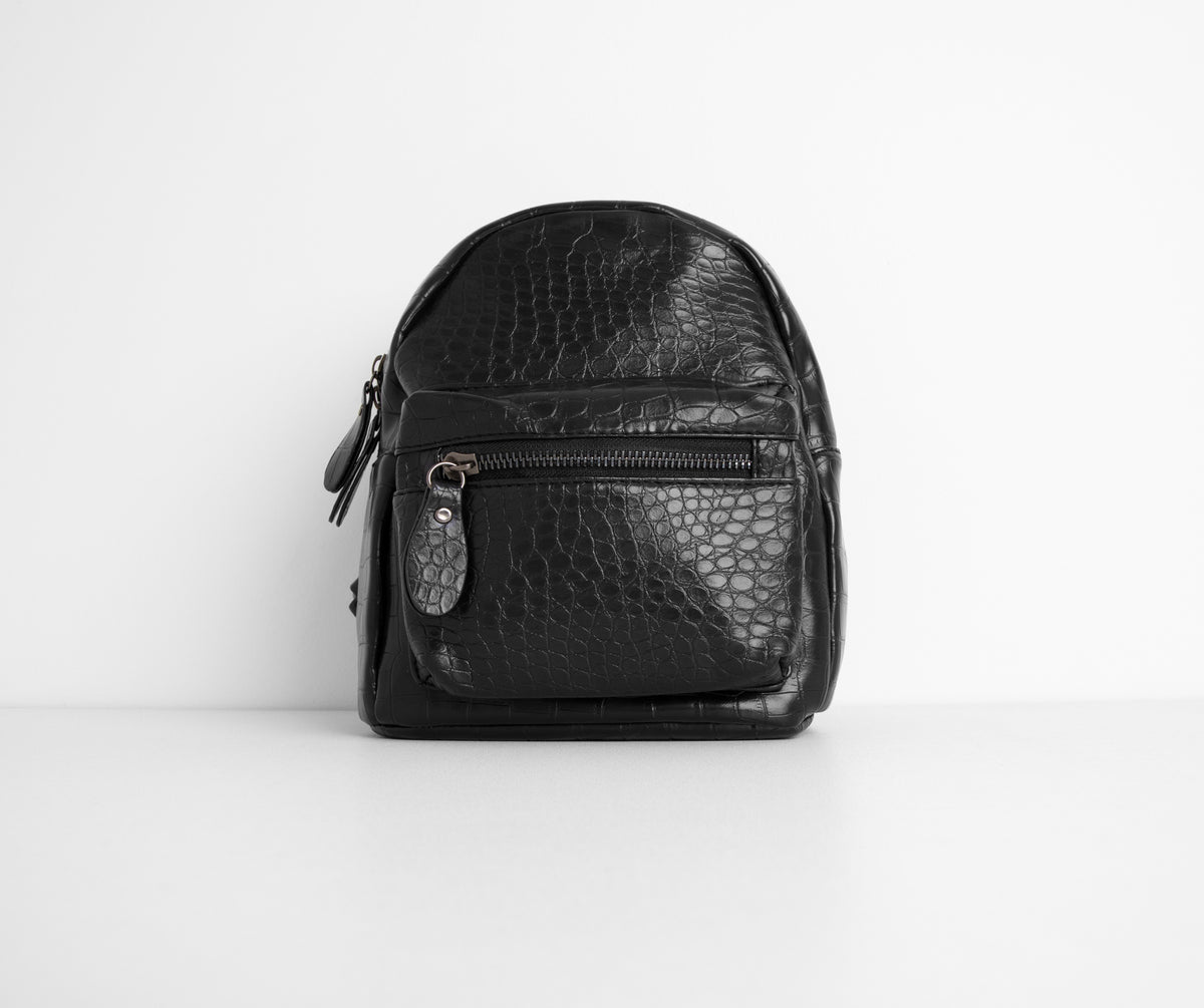 croc backpack mini You've Got It Mini Faux Leather Croc Backpack