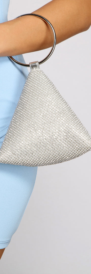 With Sparkle And Glow Rhinestone Bag as your homecoming jewelry or accessories, your 2023 Homecoming dress look will be fire!