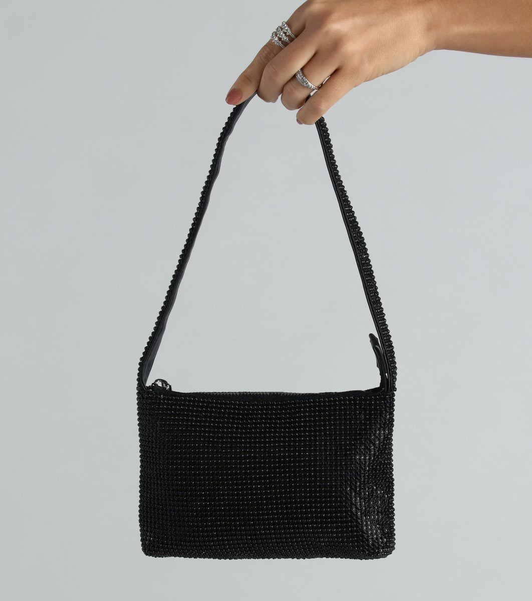 Casual Daily Party Patchwork Rhinestone Bags