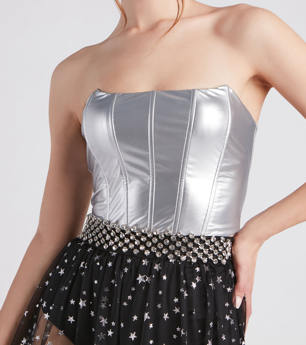rhinestone chain belt