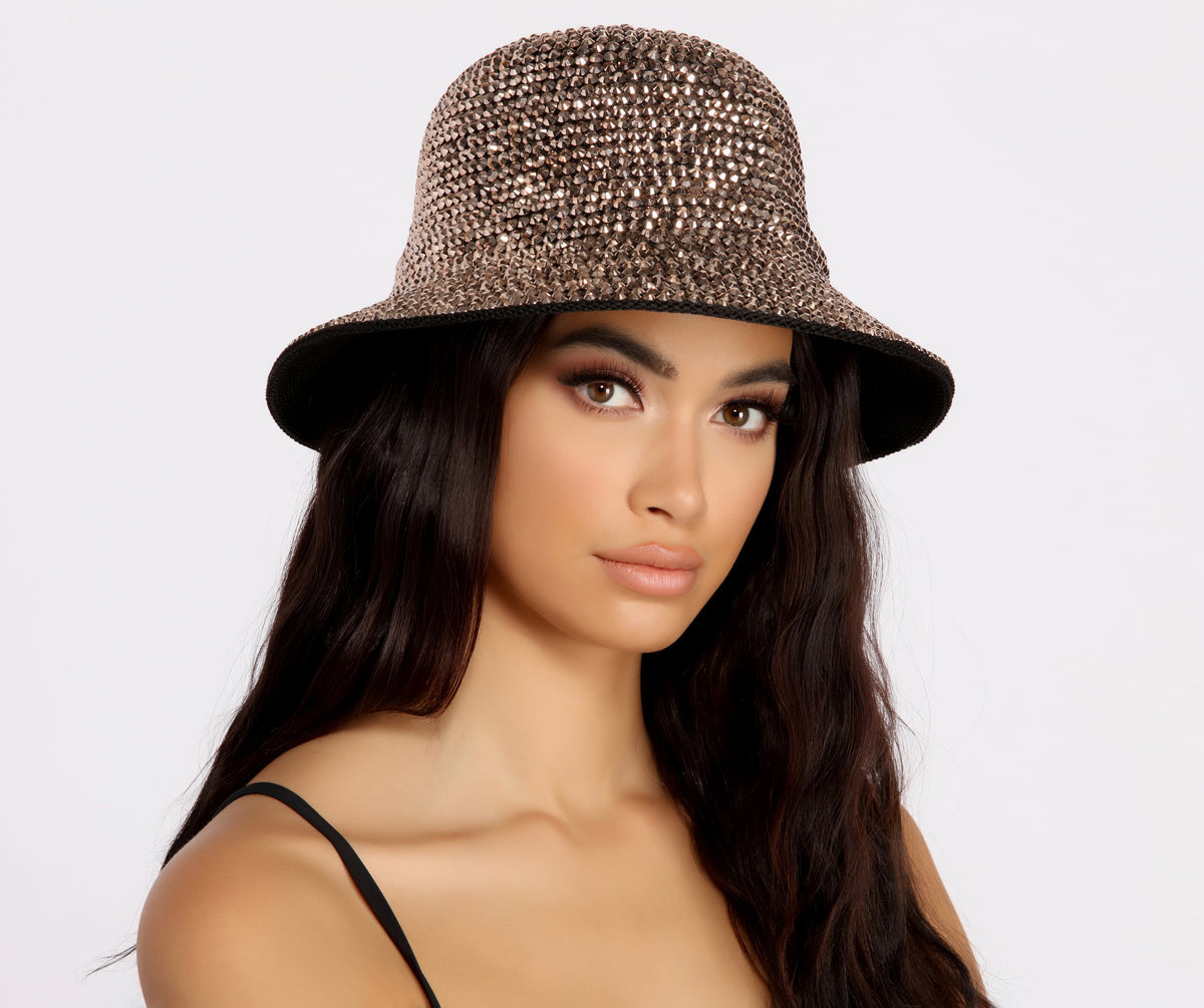 ★VARZAR★ VA studded pigment round bucket hat gray VA Stud Pigment Round Bucket Hat / Gray - VARZAR | 60