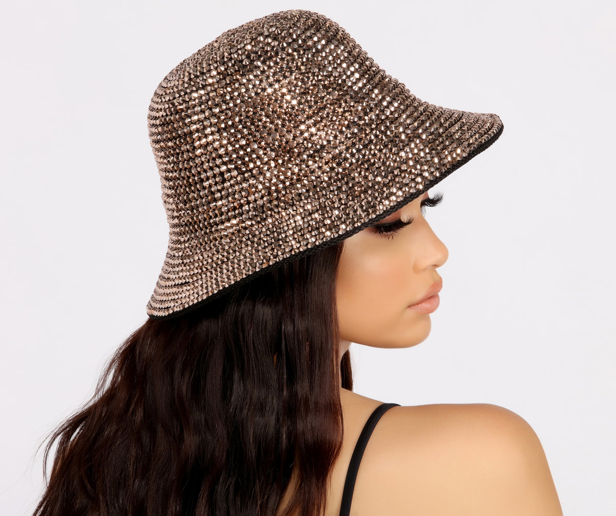 Party Crasher Rhinestone Studded Bucket Hat | Windsor