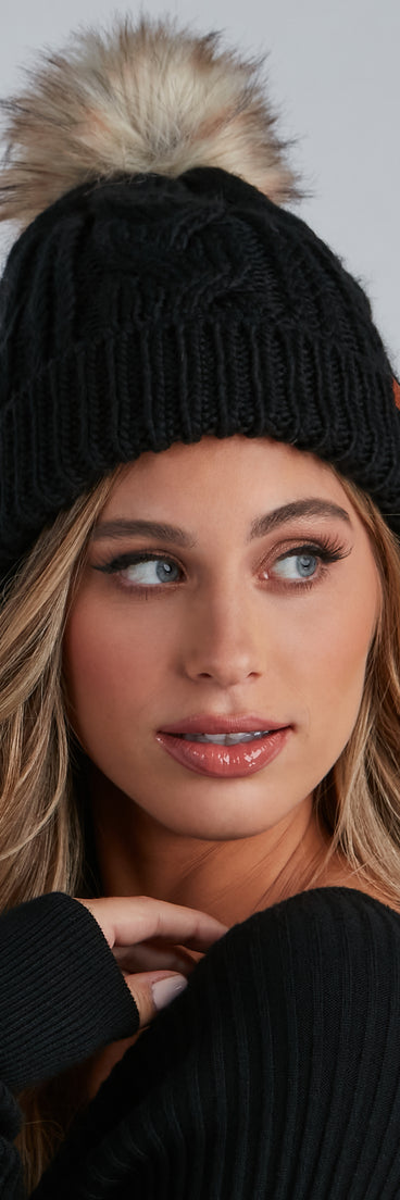 Bring The Chill Cable Knit Beanie