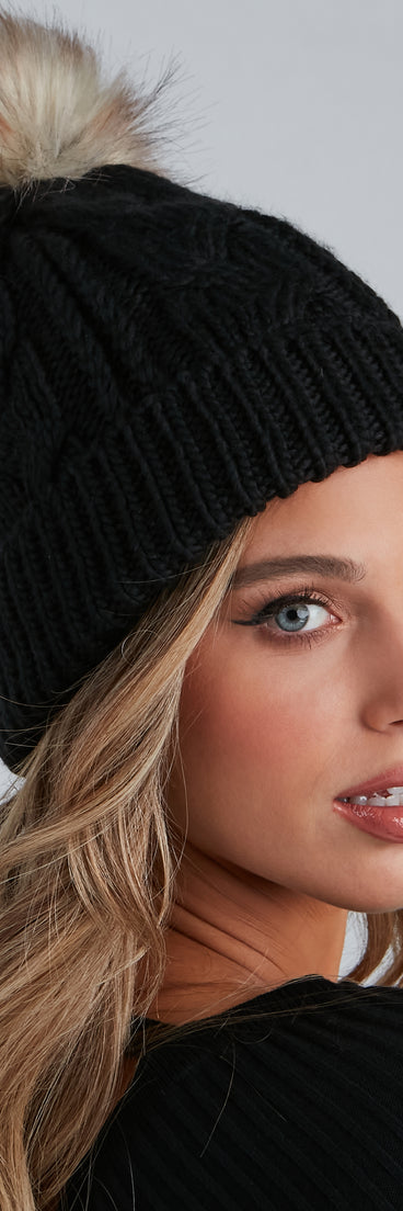 Bring The Chill Cable Knit Beanie