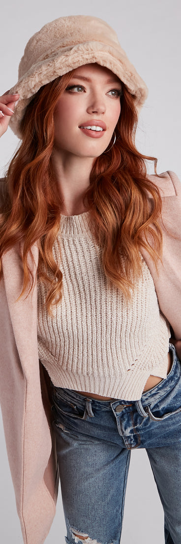 Cozy Vibes Faux Fur Bucket Hat