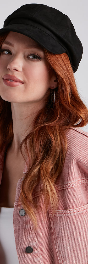 Downtown Girl Faux Wool Cabby Hat