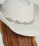 Cute In Nashville Rhinestone Flower Cowboy Hat is a fire pick to create a concert outfit, 2024 festival looks, outfits for raves, or to complete your best party outfits or clubwear!