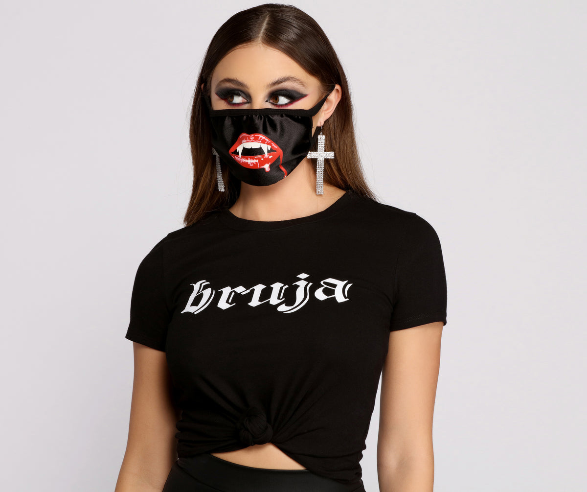 Halloween Vampire Fang Facial Mask With Earloops | Windsor